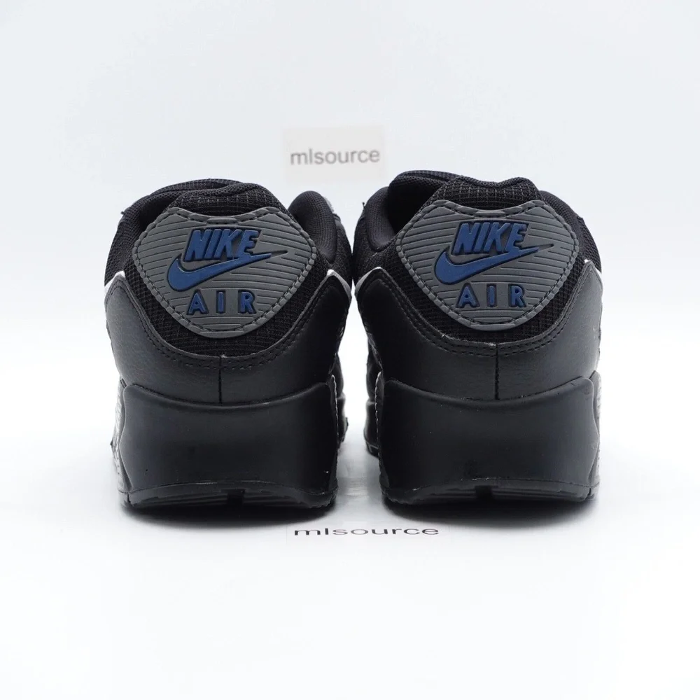 NEW Size 10 Men's Nike Air Max 90 J22 Sneakers DR0145-002 Black/White/Marina